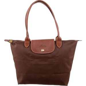 Longchamp Le Pilage Small Brown Shoulder Tote
